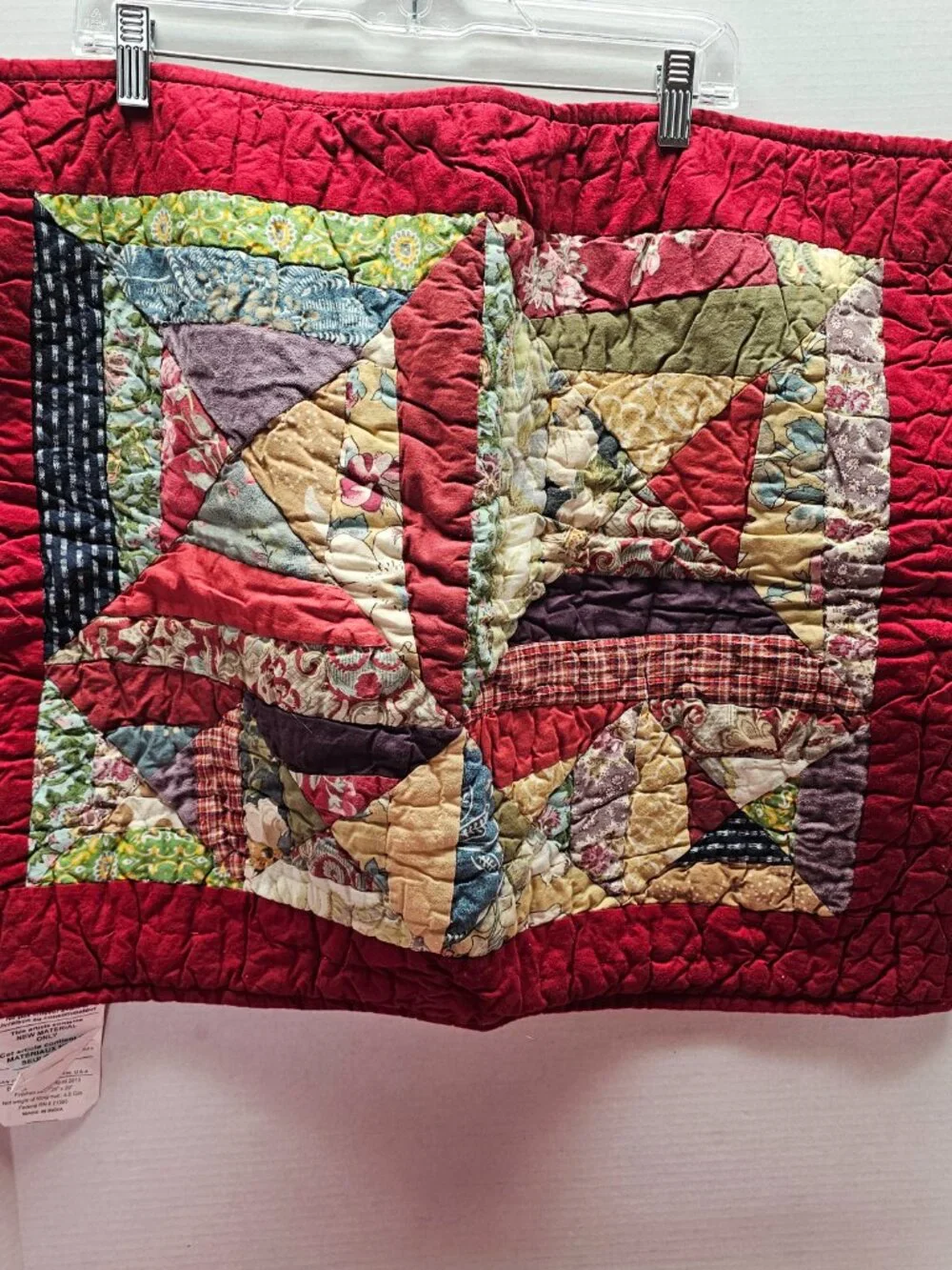 2 Pottery Barn Bandana Patchwork Standard Sham Pillow Cover Quilt 26 X 20